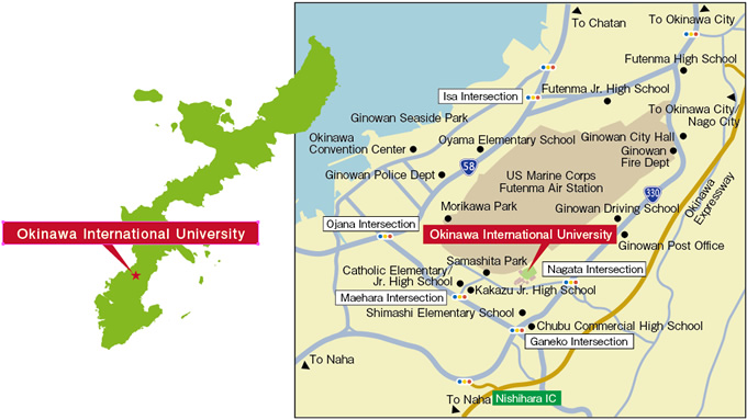 Map : Okinawa International University