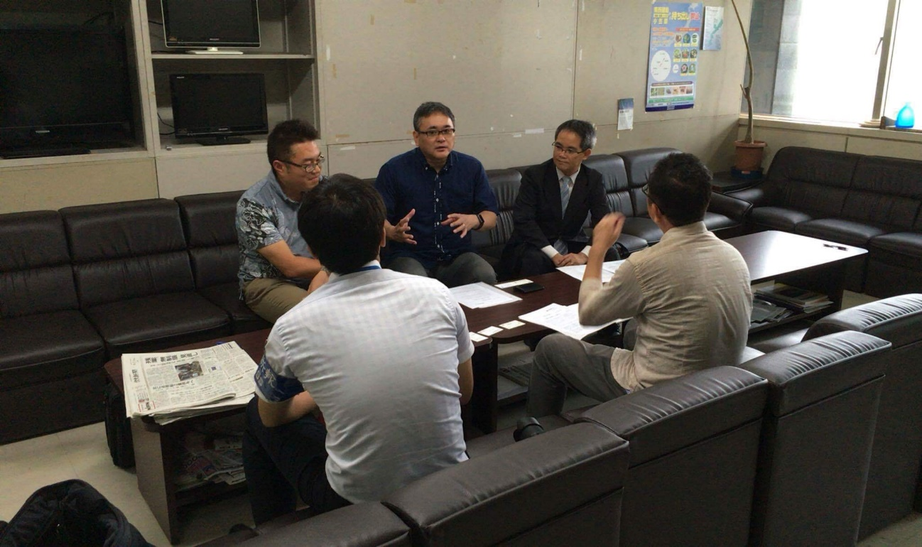 寄付講座「沖縄新ITビジネス講座」に関する記者会見